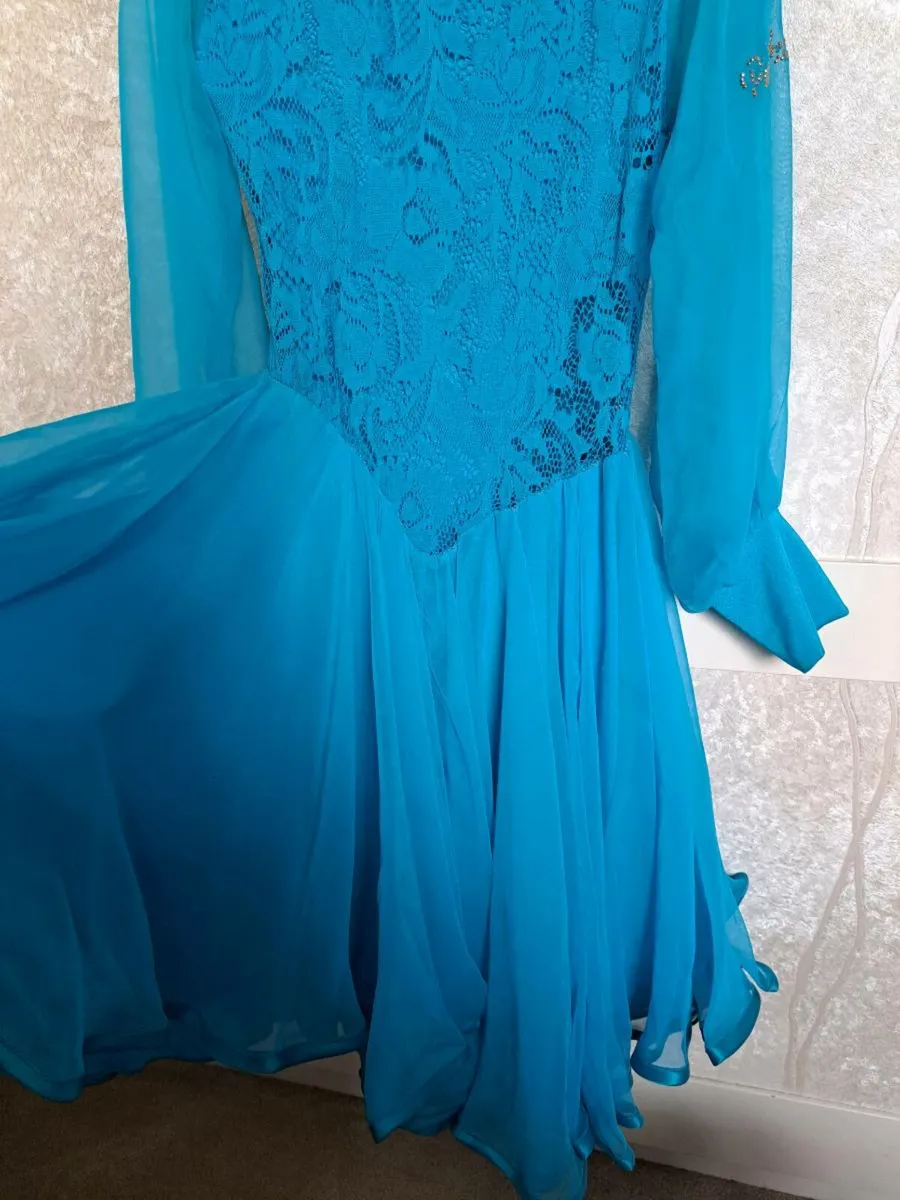 Pure Class Ballroom Latin Juvenile Dress 8-9 - Image 2