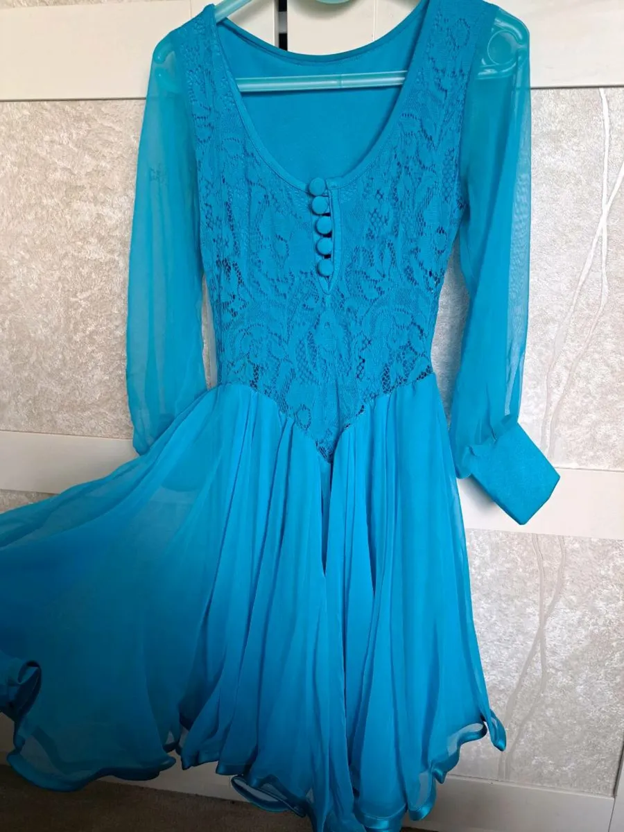 Pure Class Ballroom Latin Juvenile Dress 8-9 - Image 4