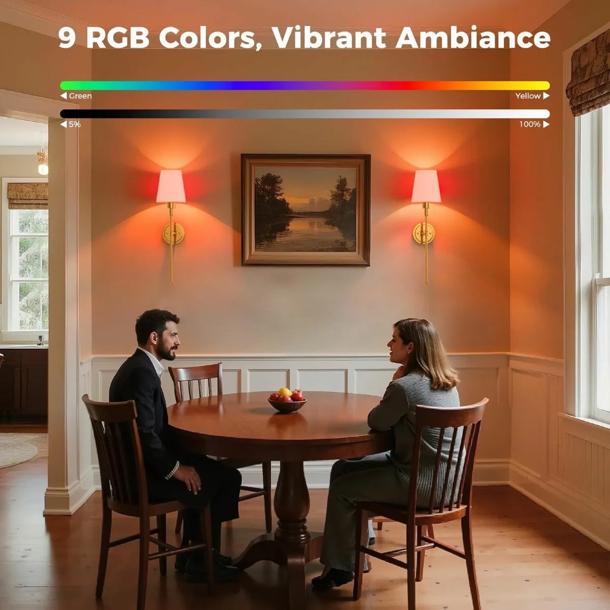 Battery Operated Wall Sconces Set of 2 Rechargeabl - Image 3