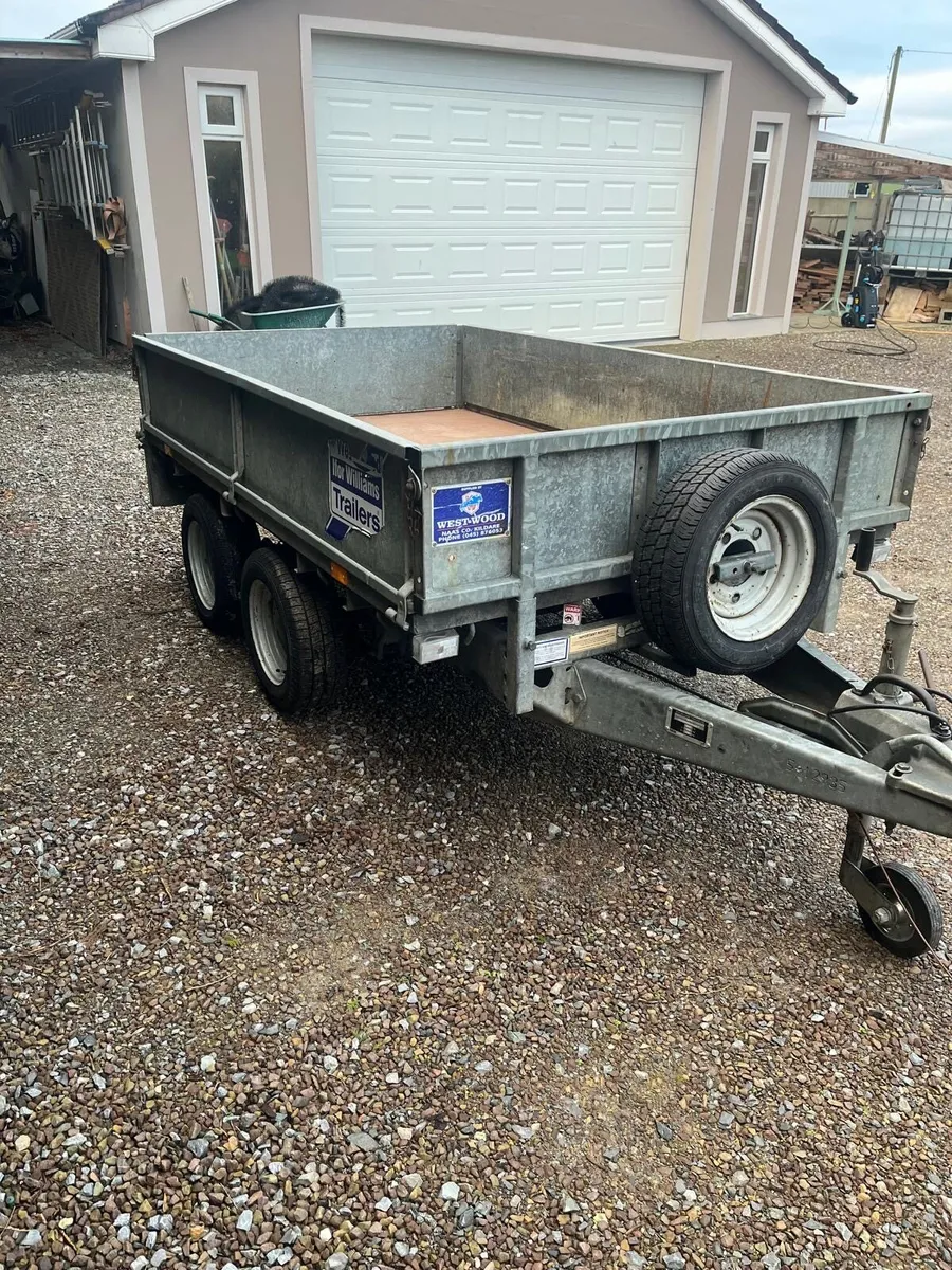 Ifor Williams 8x5 drop side double axel trailer - Image 2