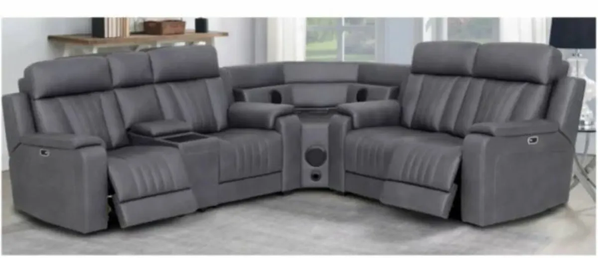 Angelo Sectional Slate / Built in Speakers free 🚚 - Image 2