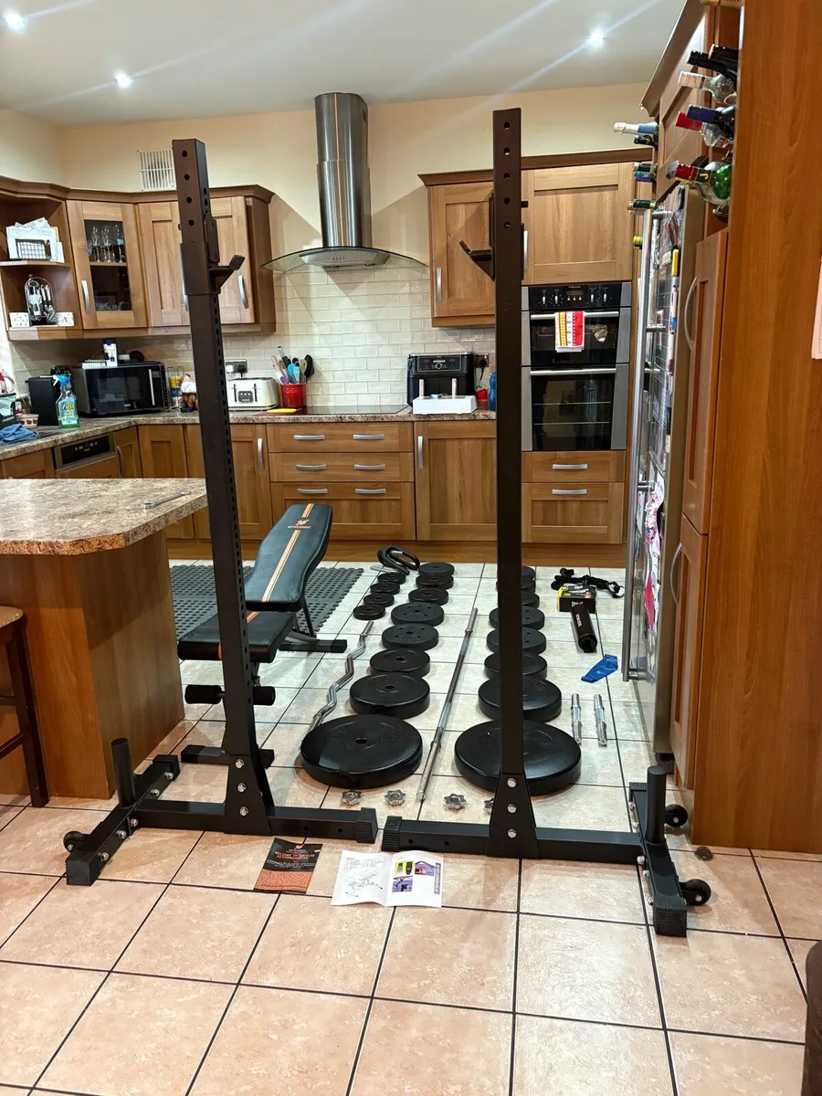 HEAVY DUTY RACKS, 100KG WEIGHTS, BENCH, BARS +!!! - Image 1