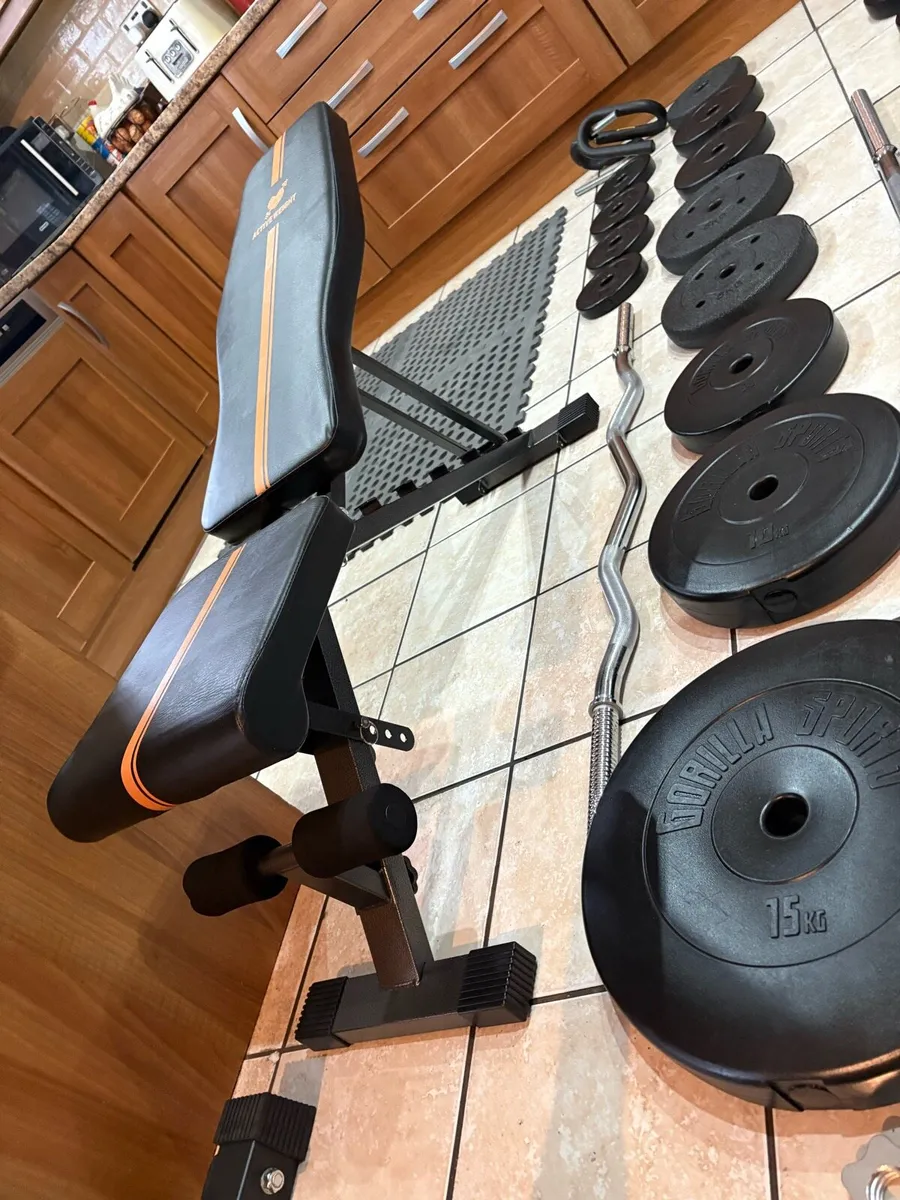 HEAVY DUTY RACKS, 100KG WEIGHTS, BENCH, BARS +!!! - Image 3