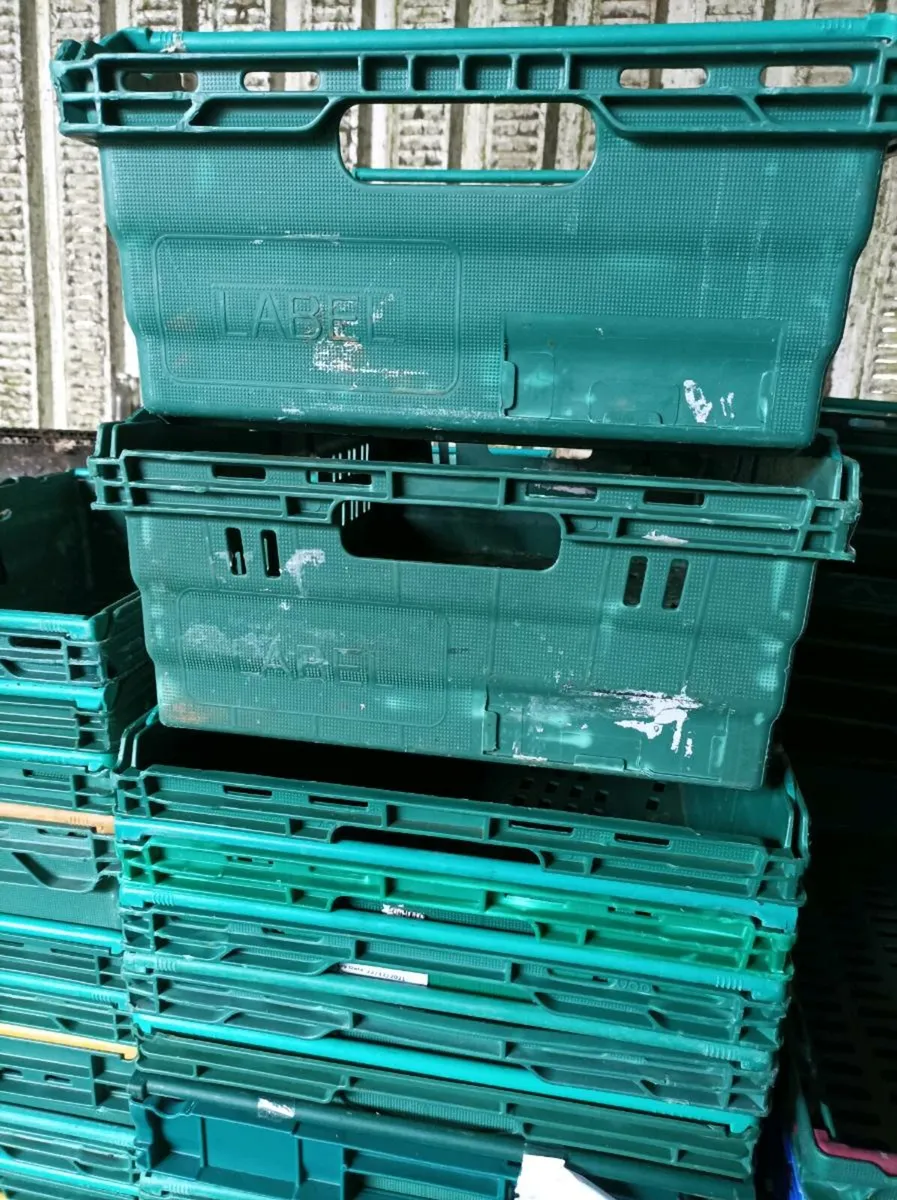 Plastic stacking box crates - Image 4
