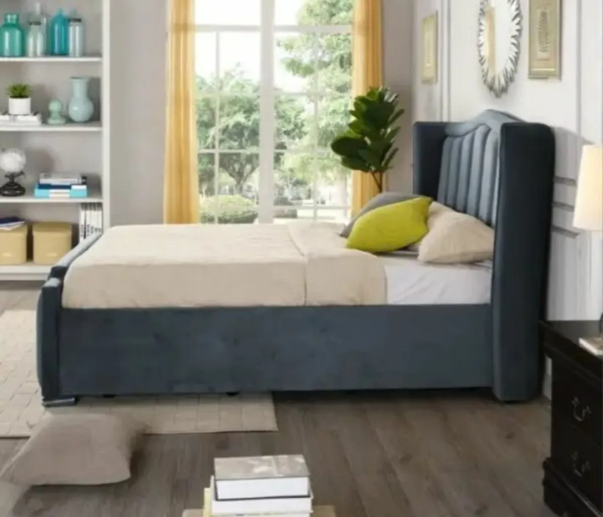 Clare Grey Gaslift Bed4’6 free delivery in Donegal - Image 2