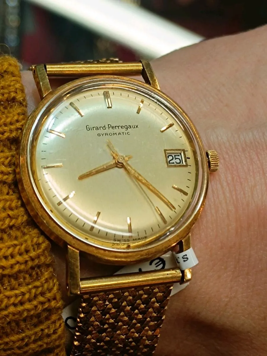 Girard Perregaux Gyromatic Watch, 18k Yellow Gold - Image 1