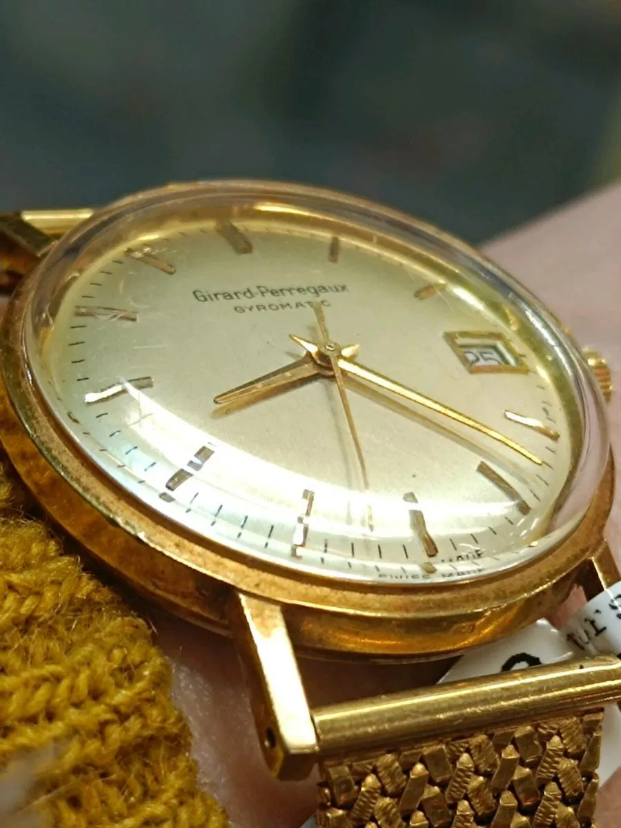 Girard Perregaux Gyromatic Watch, 18k Yellow Gold - Image 2