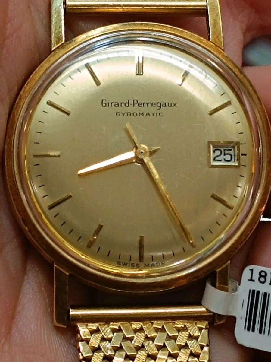 Girard Perregaux Gyromatic Watch, 18k Yellow Gold - Image 3