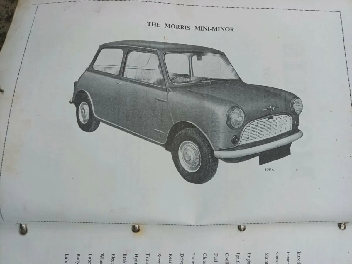 Mini Minor Workshop Manual - Image 3