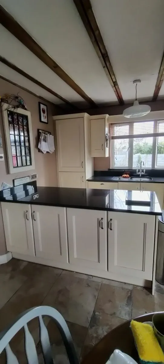 Kitchen units and solid granite worktop - Image 1