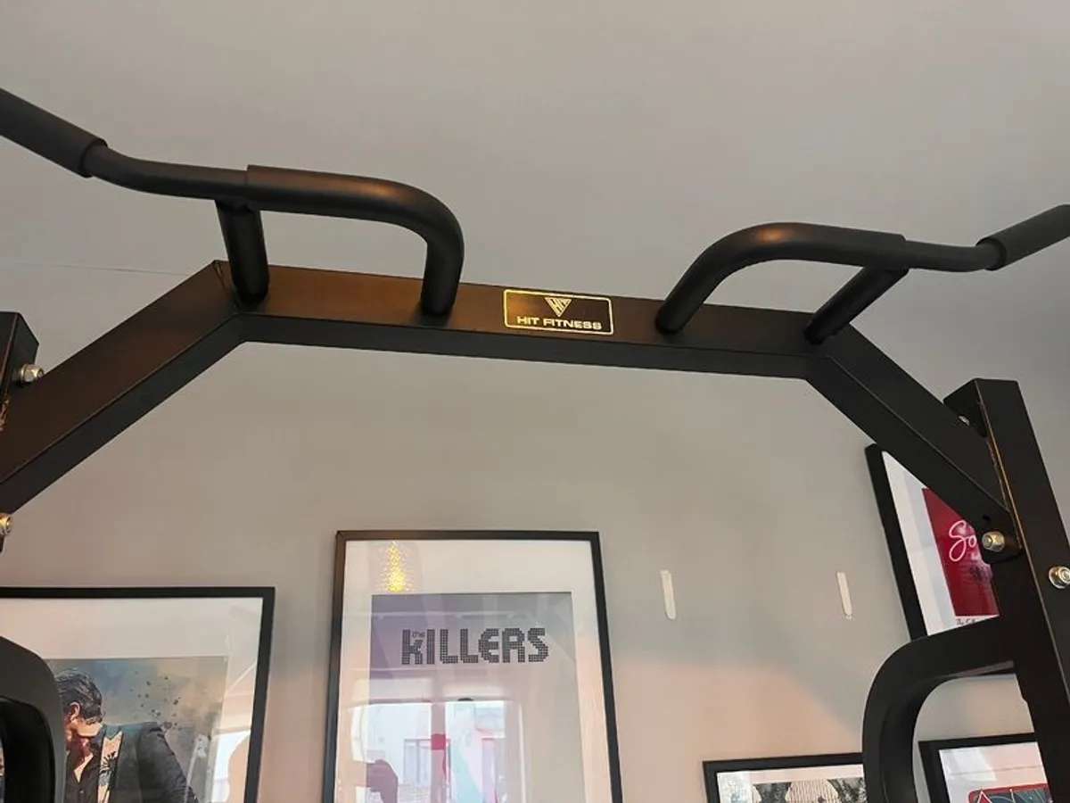 Serious Home Gym Setup. Commercial Rack & Full Olympic Bumper Set - Image 3