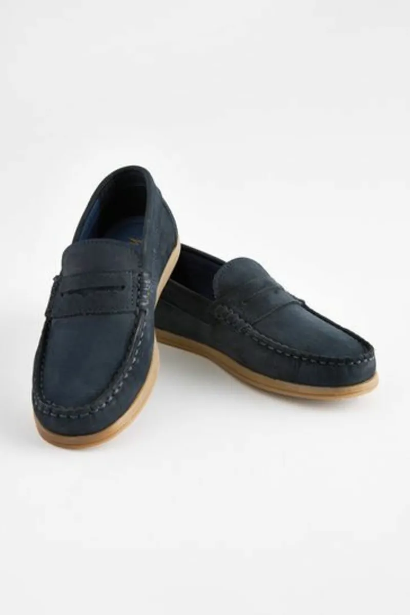next loafers genuine leather boy size uk 2 - Image 1