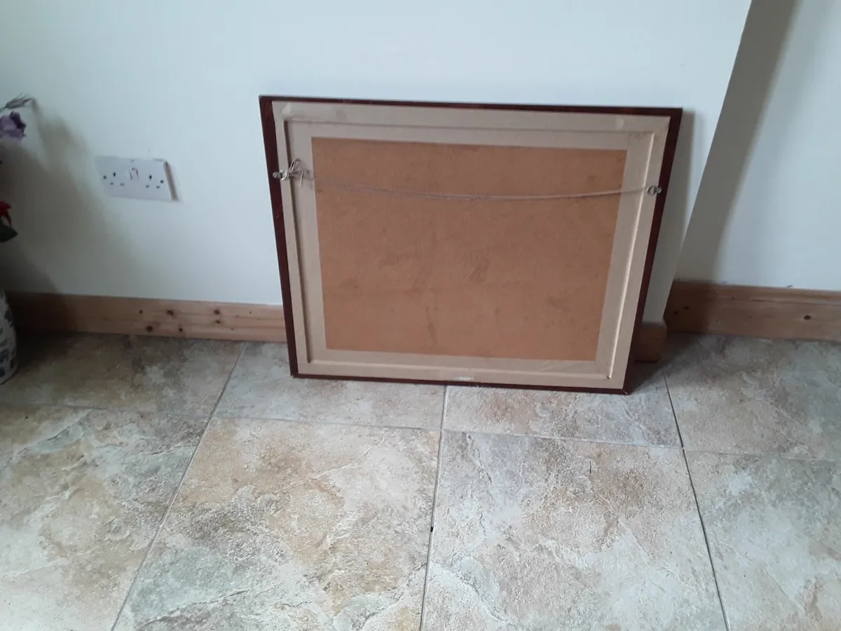 Lovely large picture titled the old clock maker - Image 3