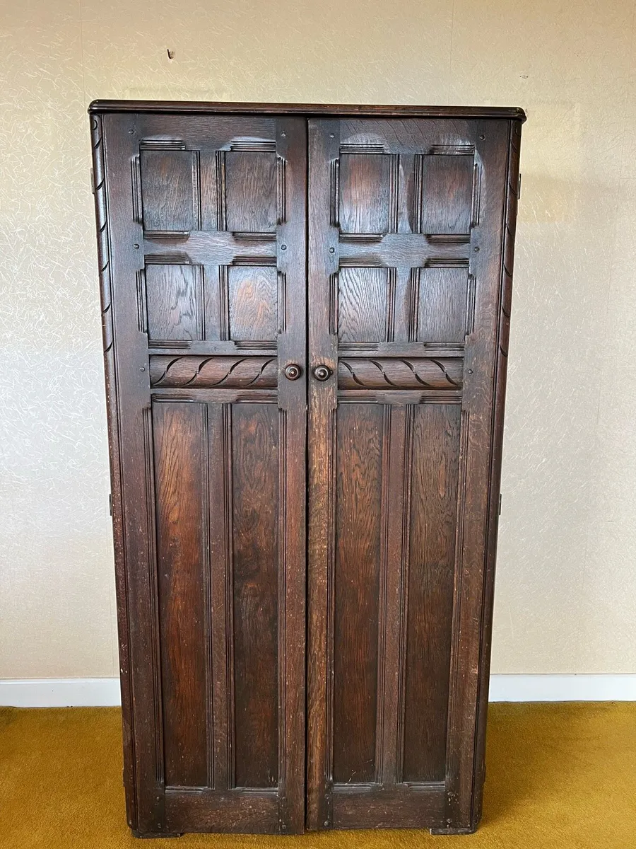 Oak Wardrobe / Hall Wardrobe - Image 1
