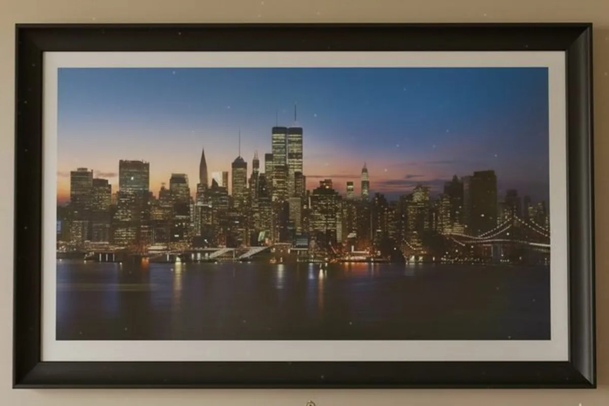 Stunning Framed Vintage New York Skyline - Image 3