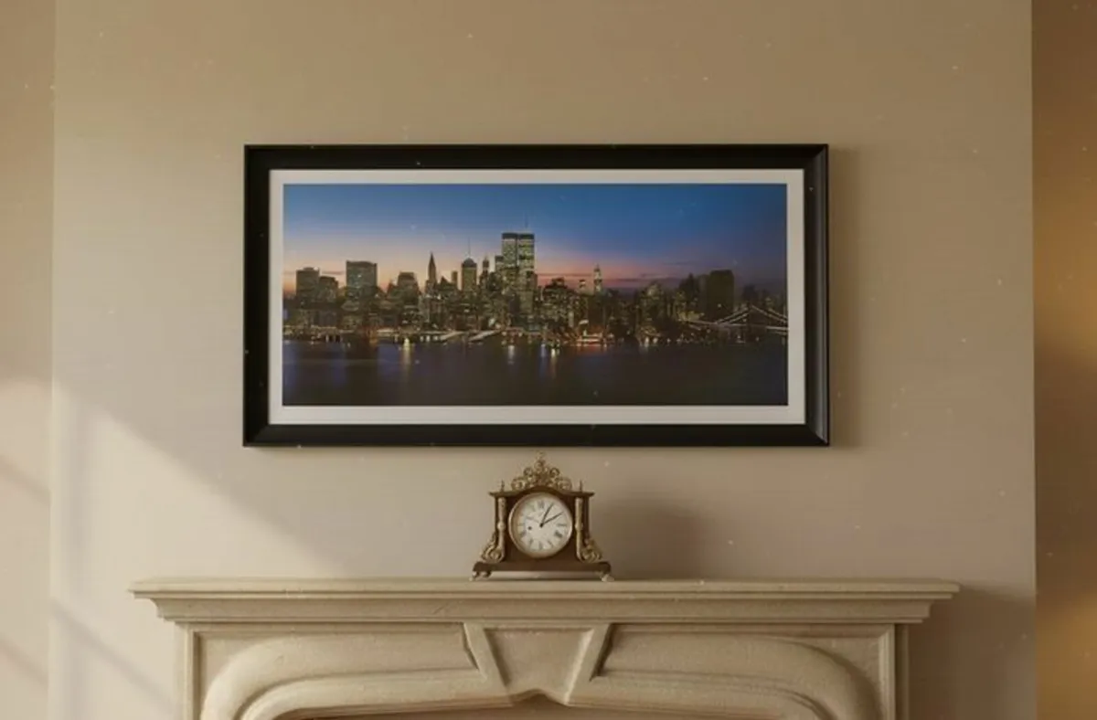 Stunning Framed Vintage New York Skyline - Image 1