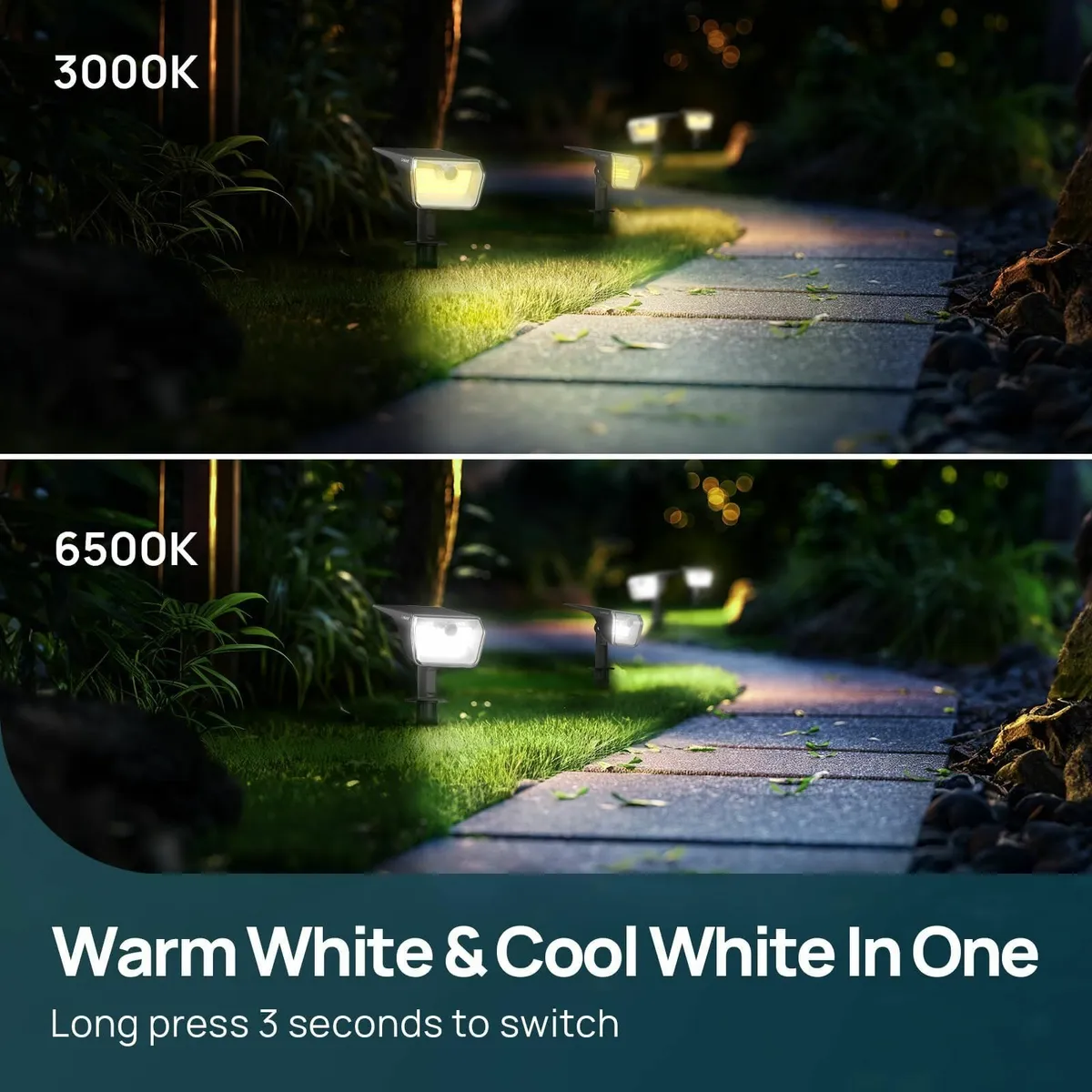 Dual Colour Motion Sensor Solar Light - IP67 - Image 3