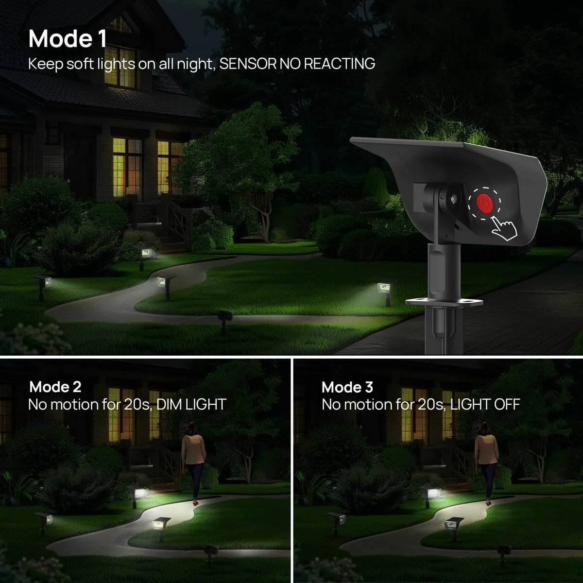 Dual Colour Motion Sensor Solar Light - IP67 - Image 4
