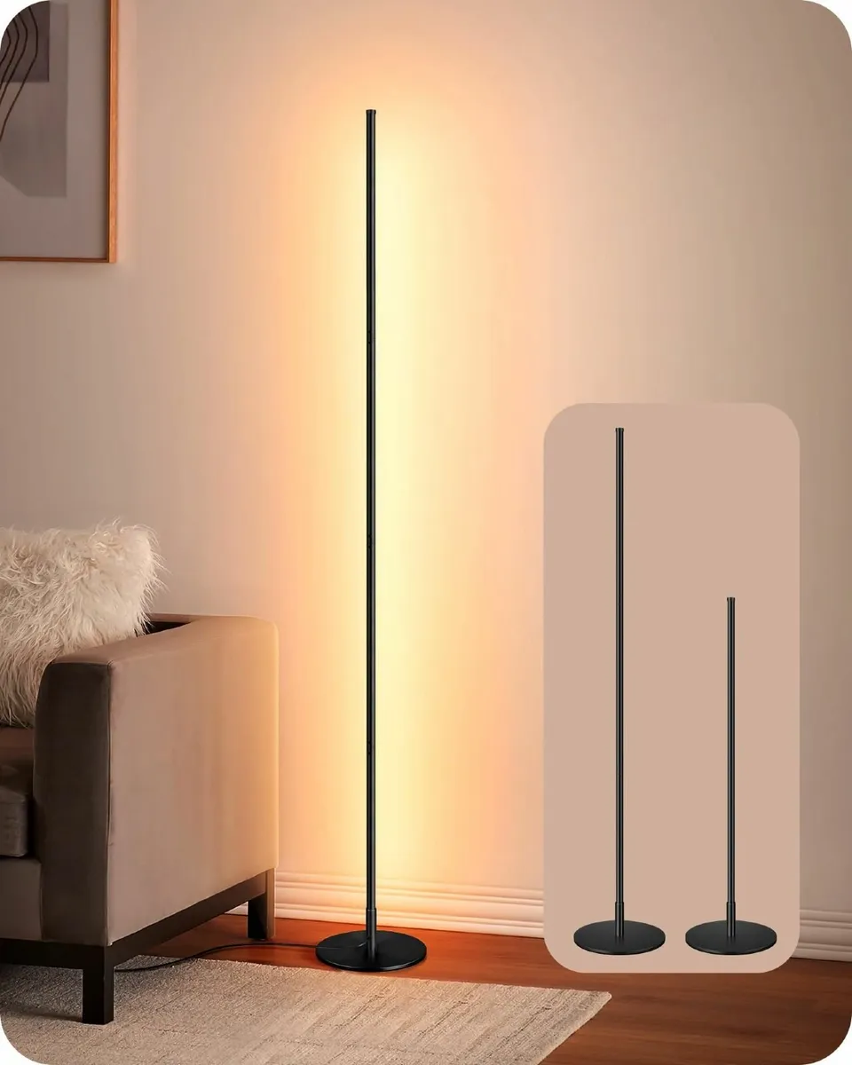 LED Floor Lamp 146cm Minimalist Dimmable Standing - Image 1