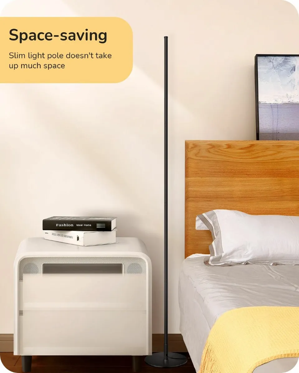 LED Floor Lamp 146cm Minimalist Dimmable Standing - Image 4