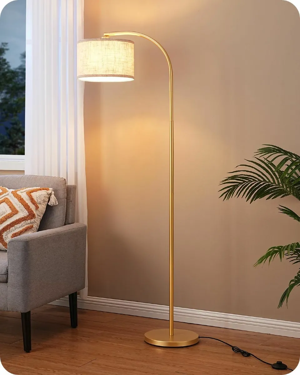 LED Floor Lamp 63 Standing with Adjustable Linen - Image 2