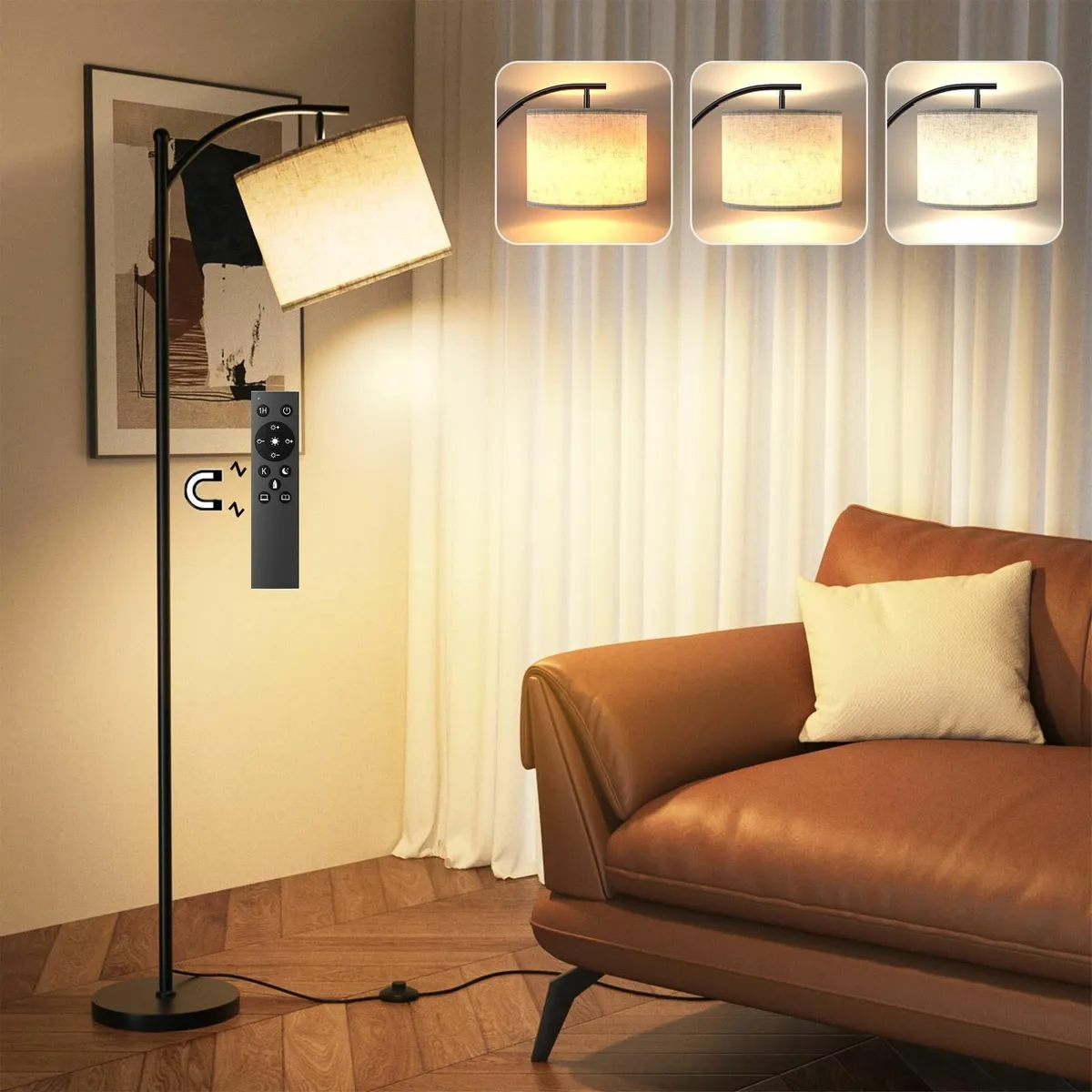 Floor Lamp for Living Room 63 Modern Arc - Image 1