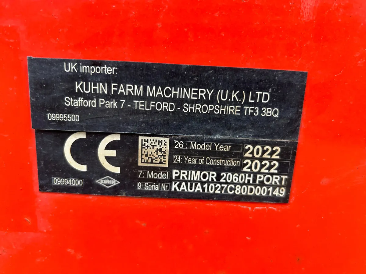 2022 Kuhn Primor 2060H Straw Blower - Image 2