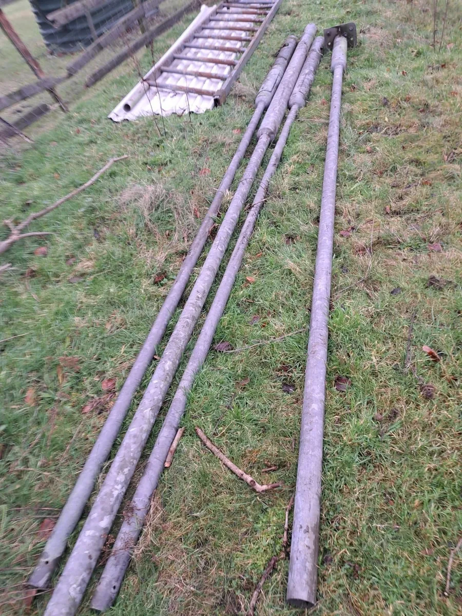 Galvanised poles