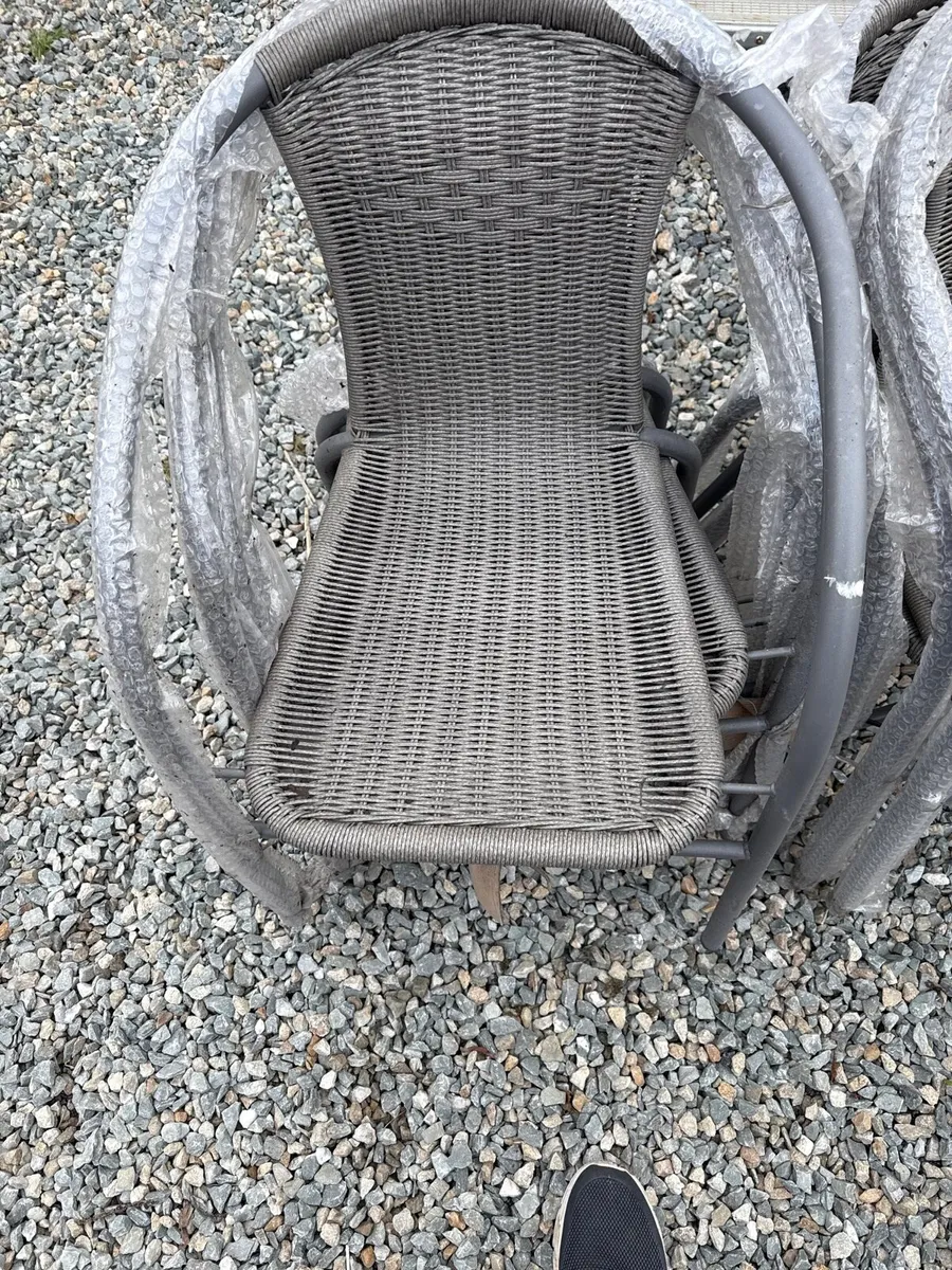 12 Rattan/Metal Garden seats (BRAND NEW ) - Image 2