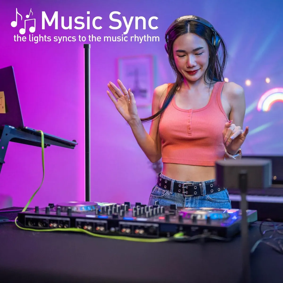 RGB Smart Floor Lamp Alexa App Controlled 2.4GHz - Image 3