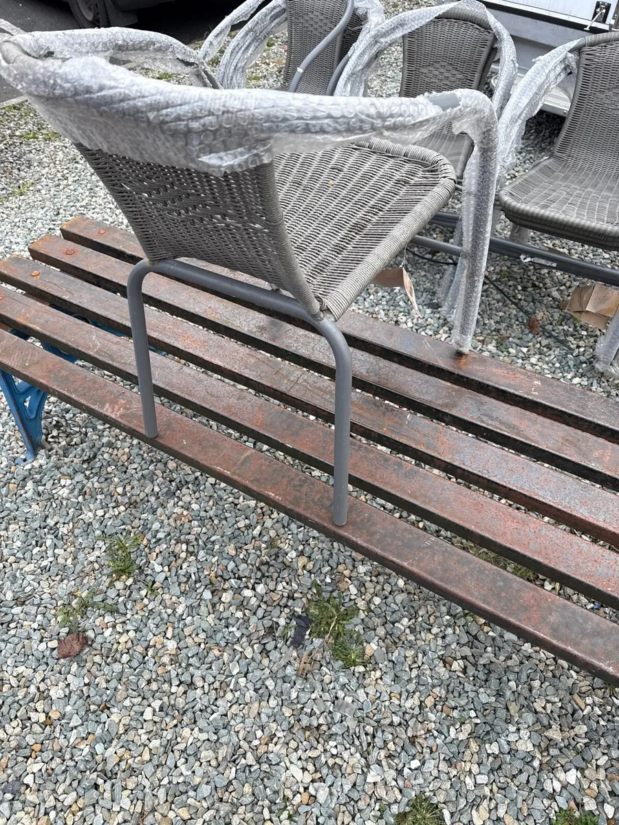 12 Rattan/Metal Garden seats (BRAND NEW ) - Image 3