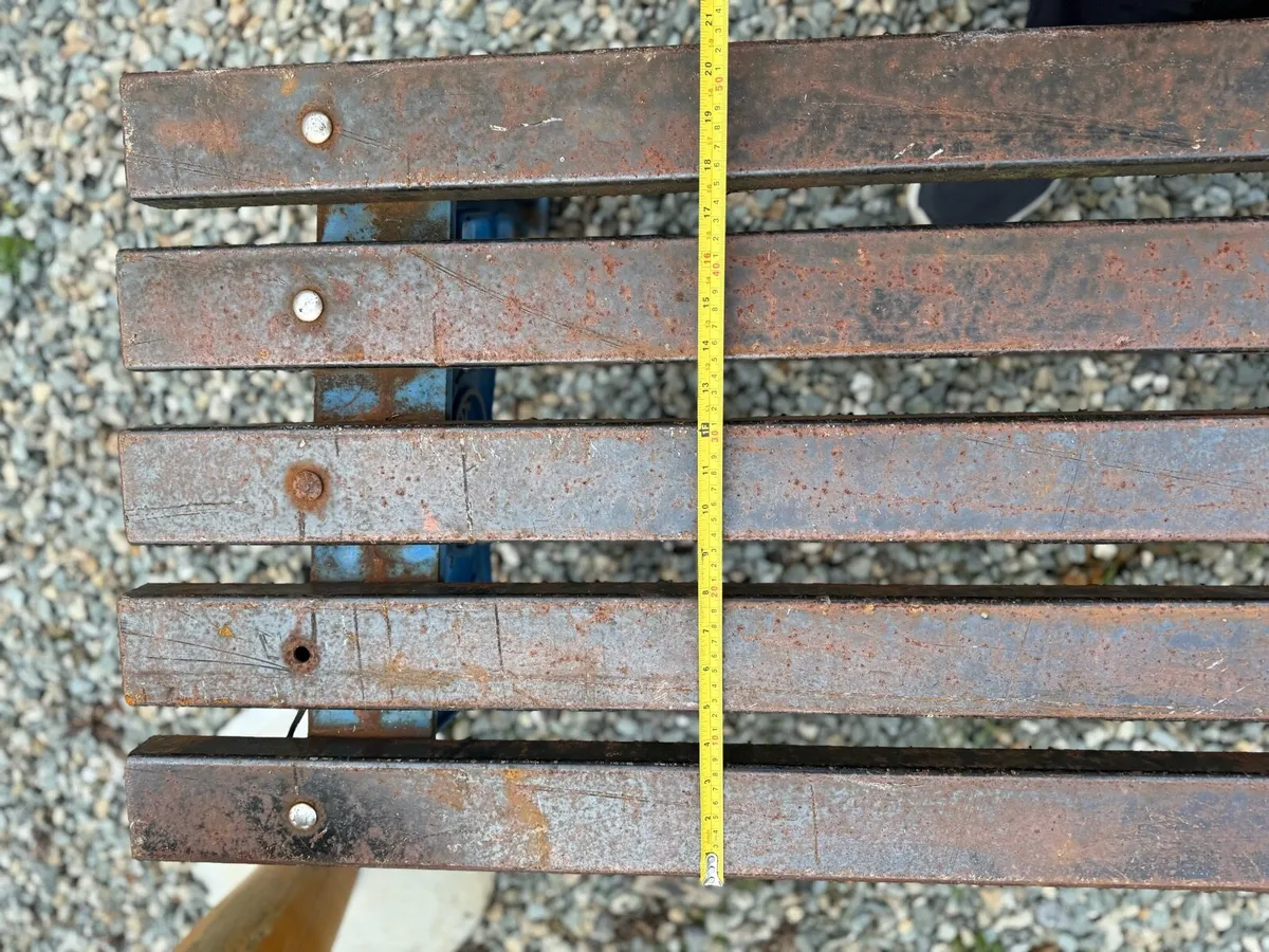 Metal Park Bench 8ft long - Image 3