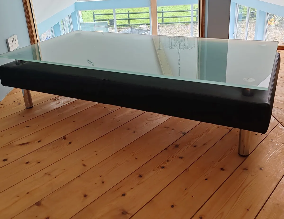 Premium Glass Topped Coffee Table - Image 2