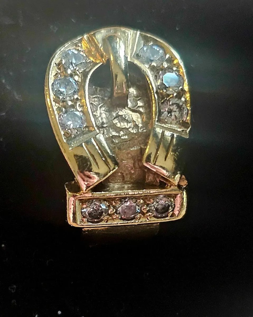 9k gold buckle ring - Image 2