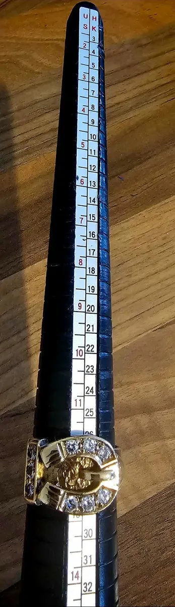 9k gold buckle ring - Image 3