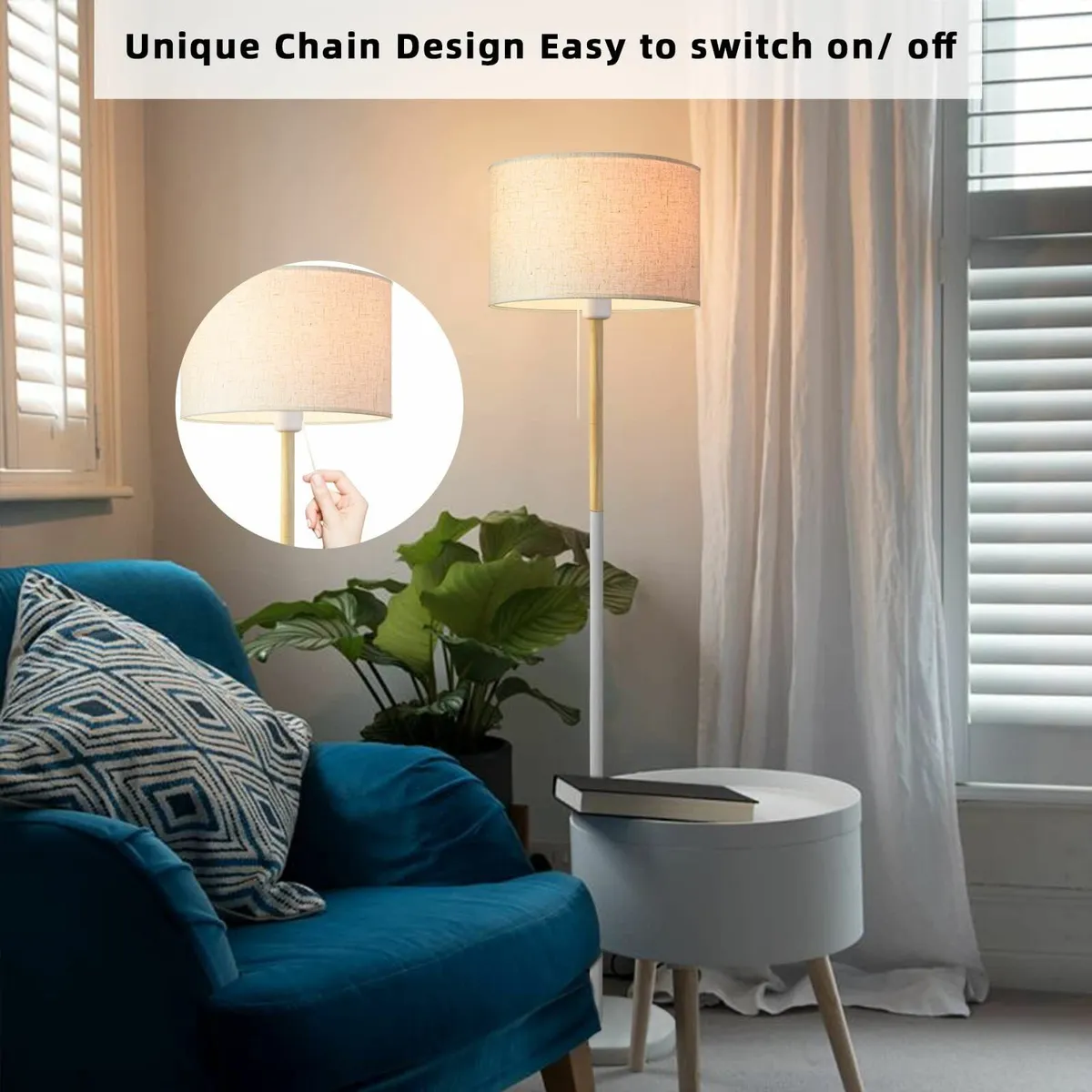 Floor Lamps for Living Room Farmhouse Standing - Image 2