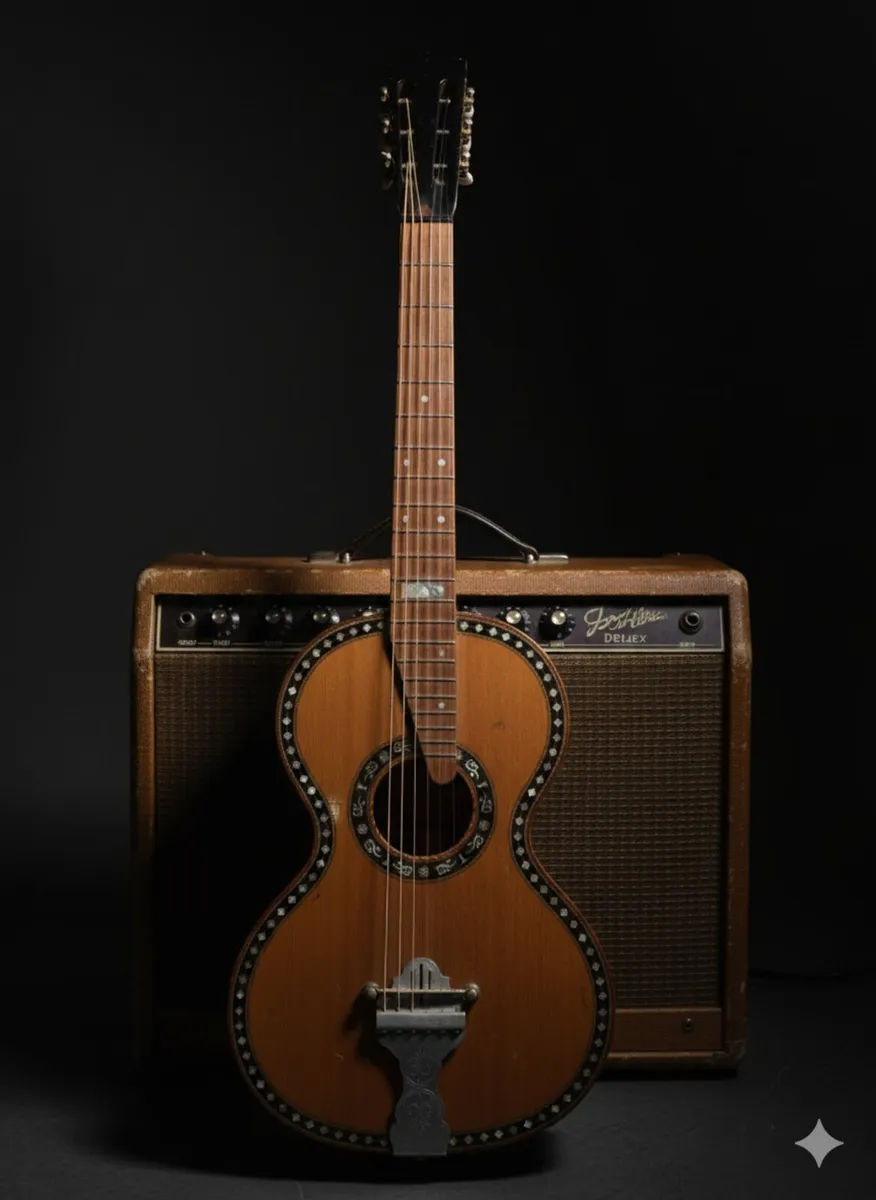 Beautiful Antique (1880-1900) German Parlor Guitar - Image 1