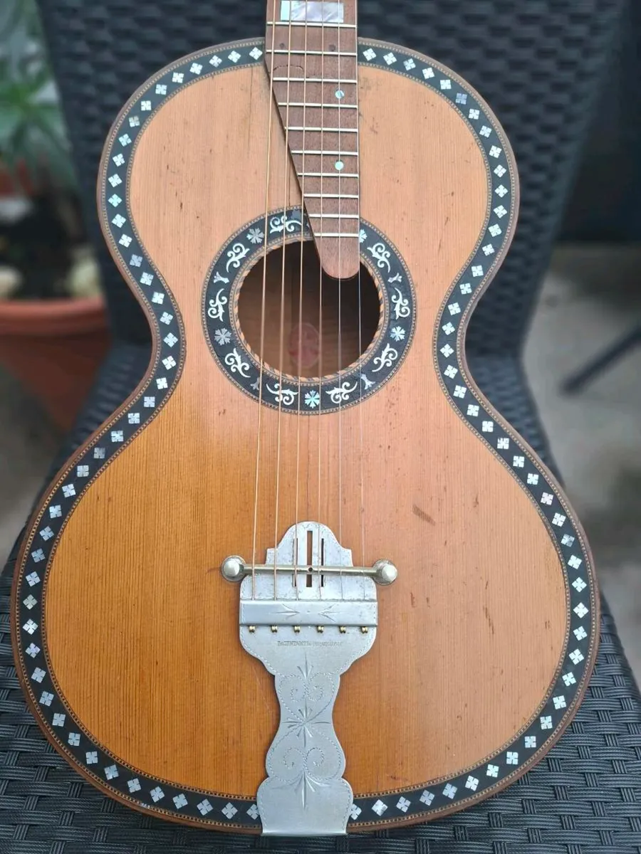 Beautiful Antique (1880-1900) German Parlor Guitar - Image 3