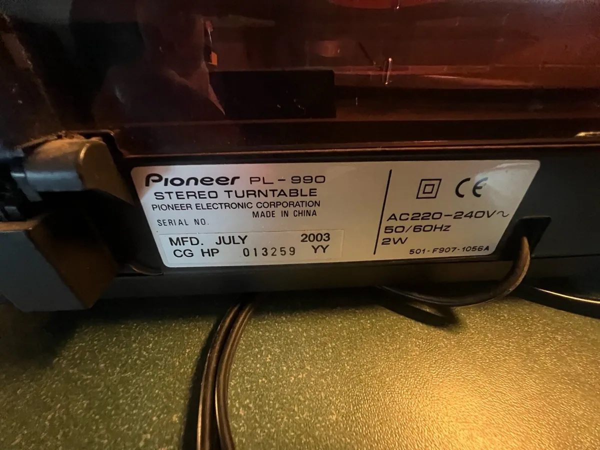 Pioneer PL 990 Turntable - Image 4