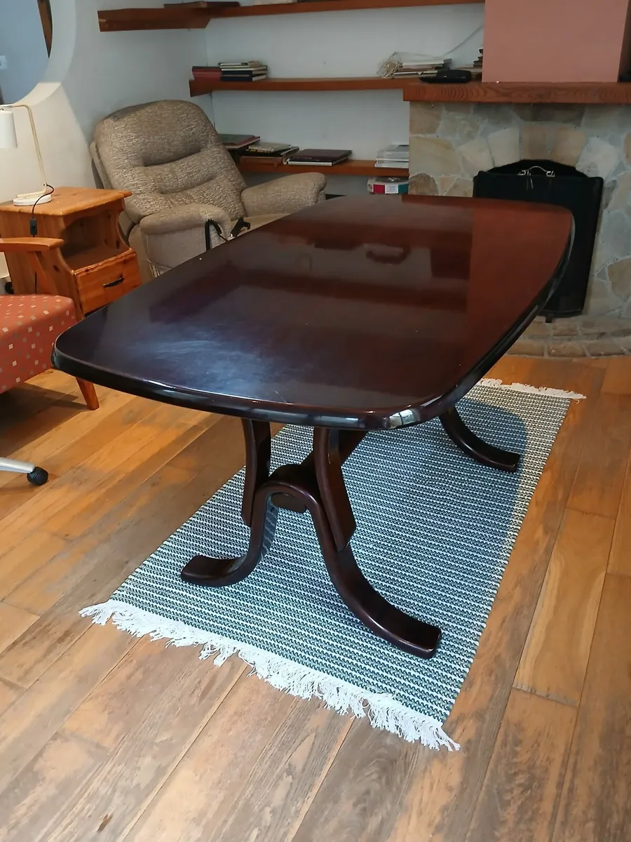 Rosewood dining table - Image 1