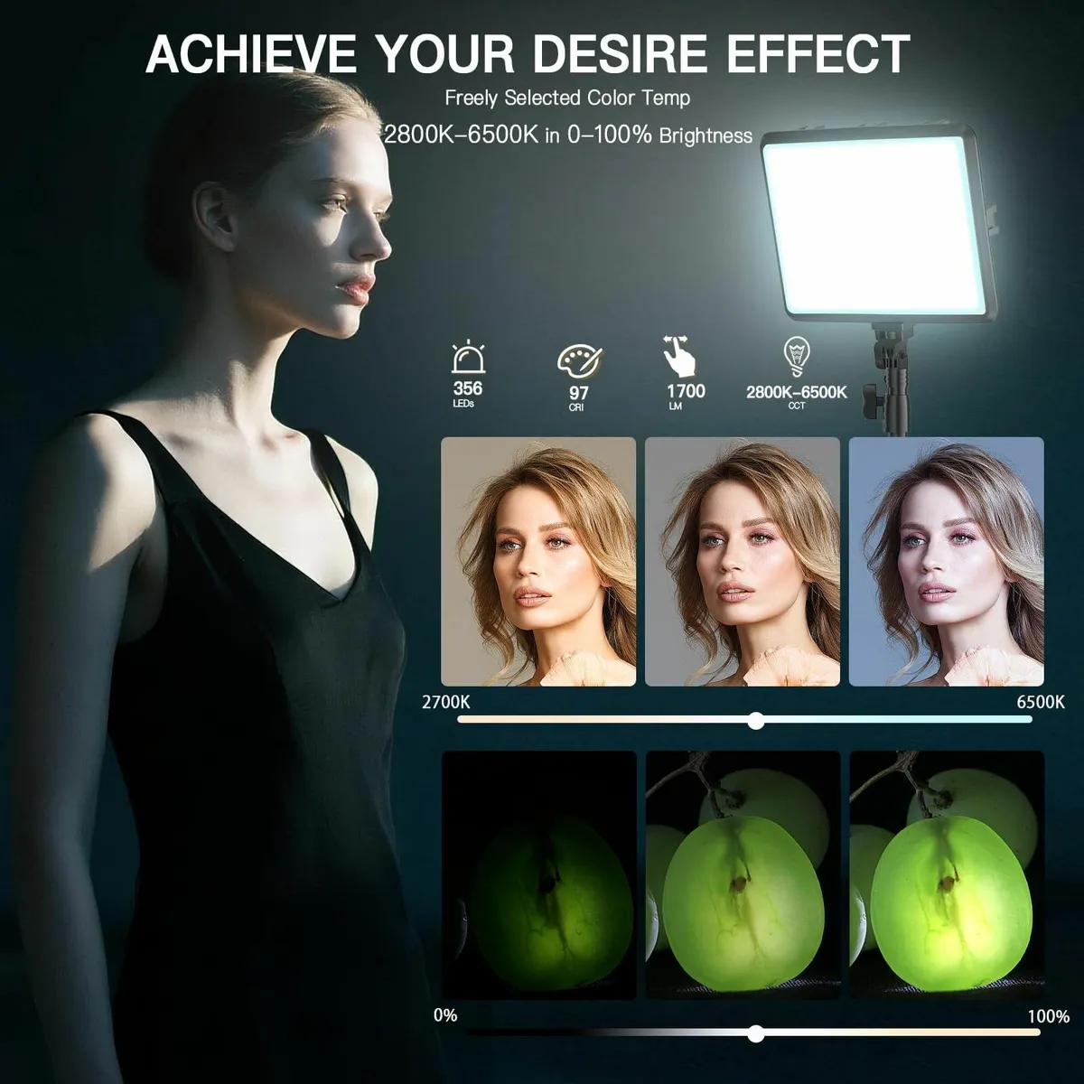 2-Pack Photography Lighting Kit 25 x 20CM - Image 4