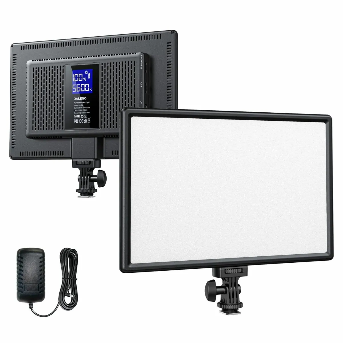 13 LED Video Light 19.5W Panel Camera with LCD - Image 1