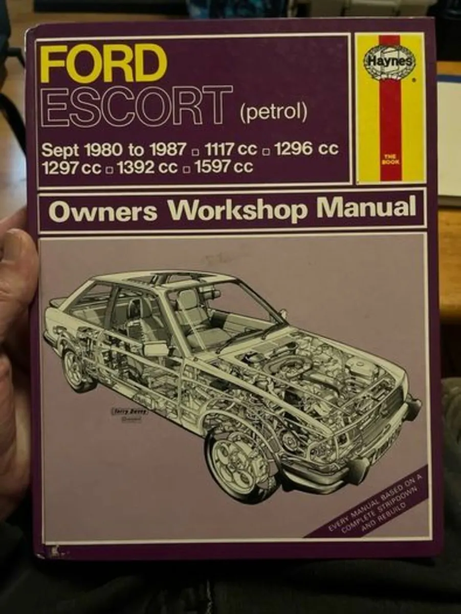 Haynes Manual. Ford Escort Petrol. 1989-87. HBack - Image 1