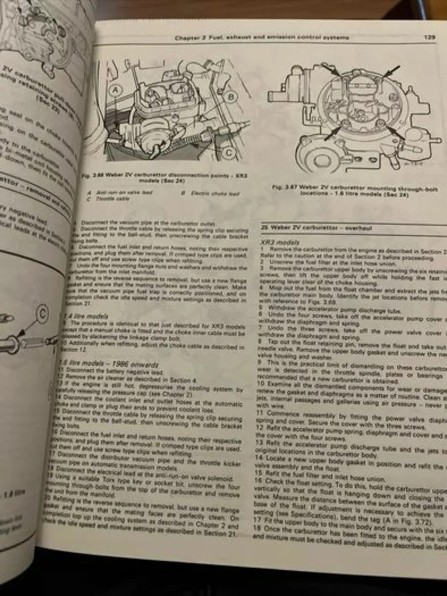 Haynes Manual. Ford Escort Petrol. 1989-87. HBack - Image 4