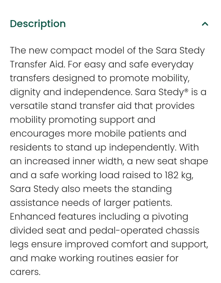 Sara stedy hoist compact - Image 2