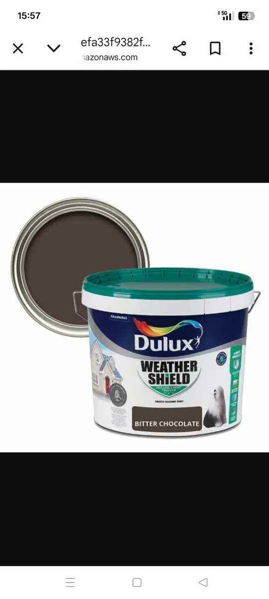 Exterior Dulux brown paint
