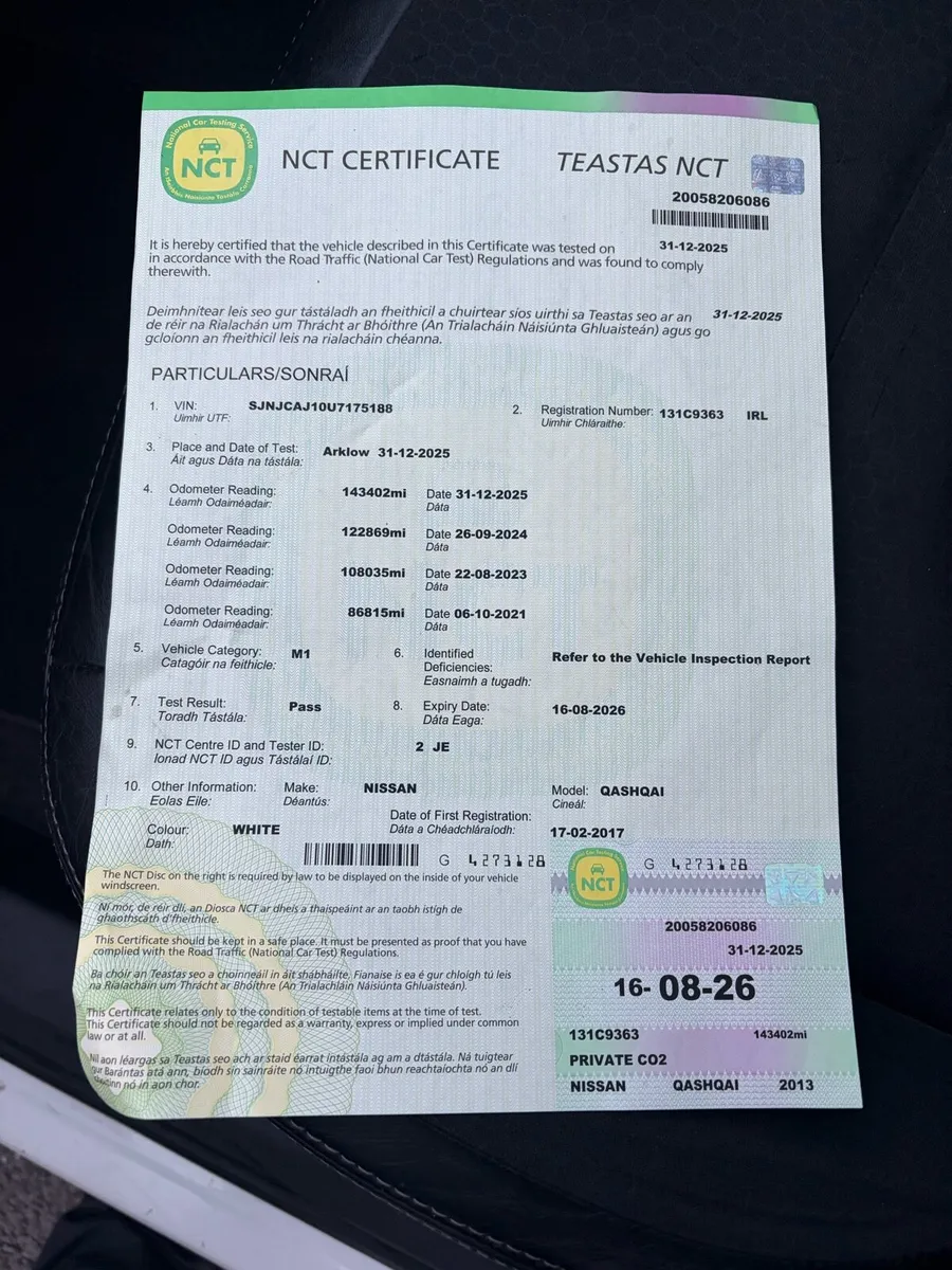 2013 Nissan Qashqai +2 Ntec NEW NCT - Image 4