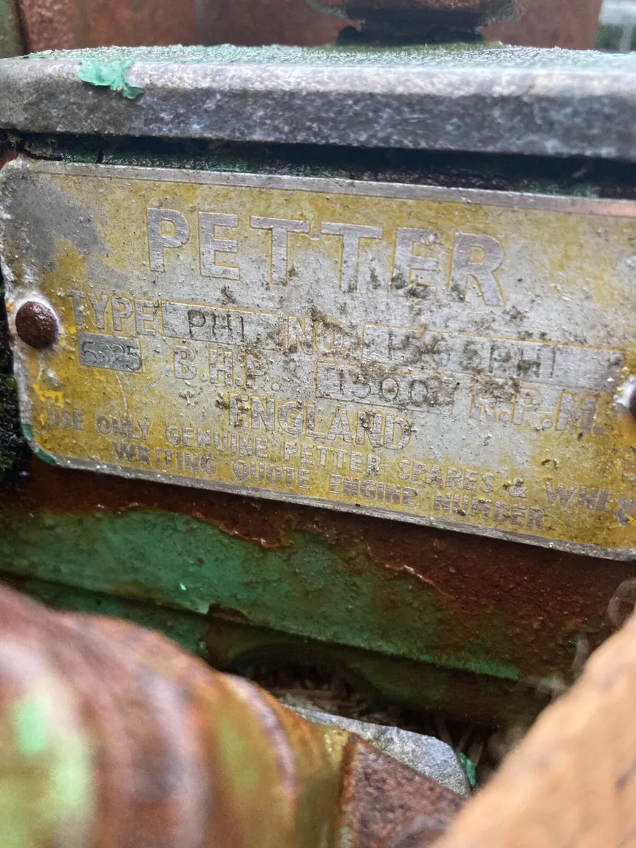 Petter Ph 1 engine generator. - Image 2