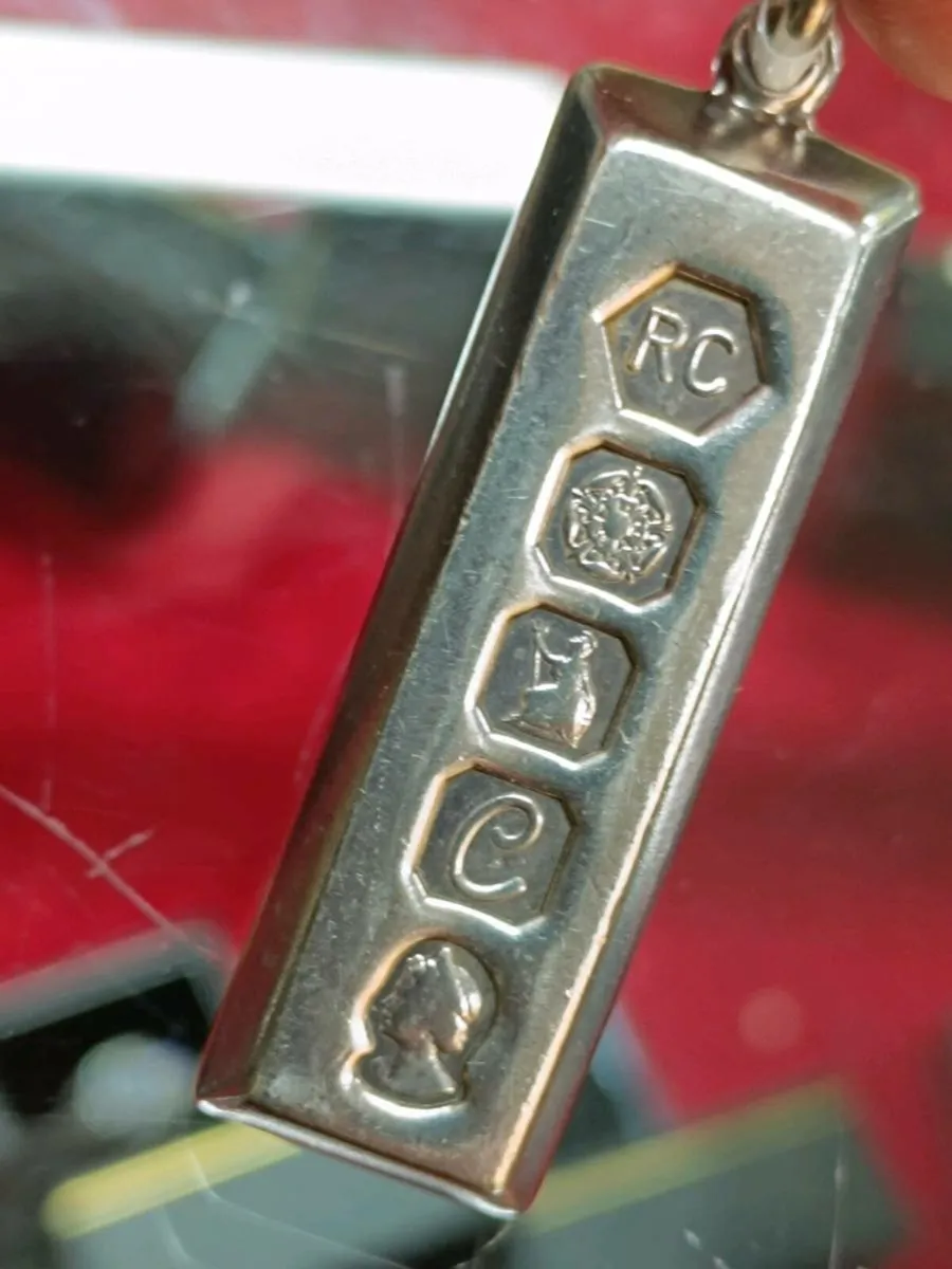 Sterling Silver Inglot Bar Pendant - Image 4