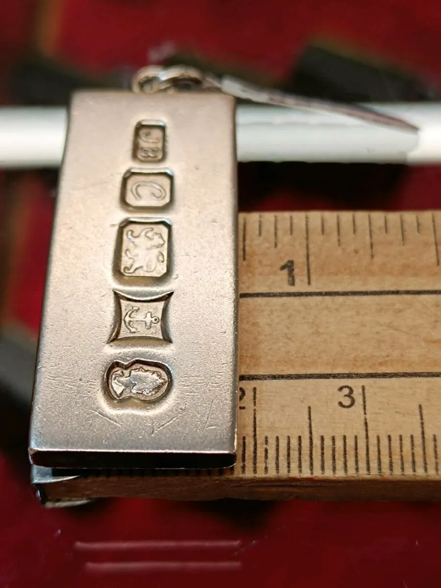 Sterling Silver Inglot Bar Pendant - Image 2